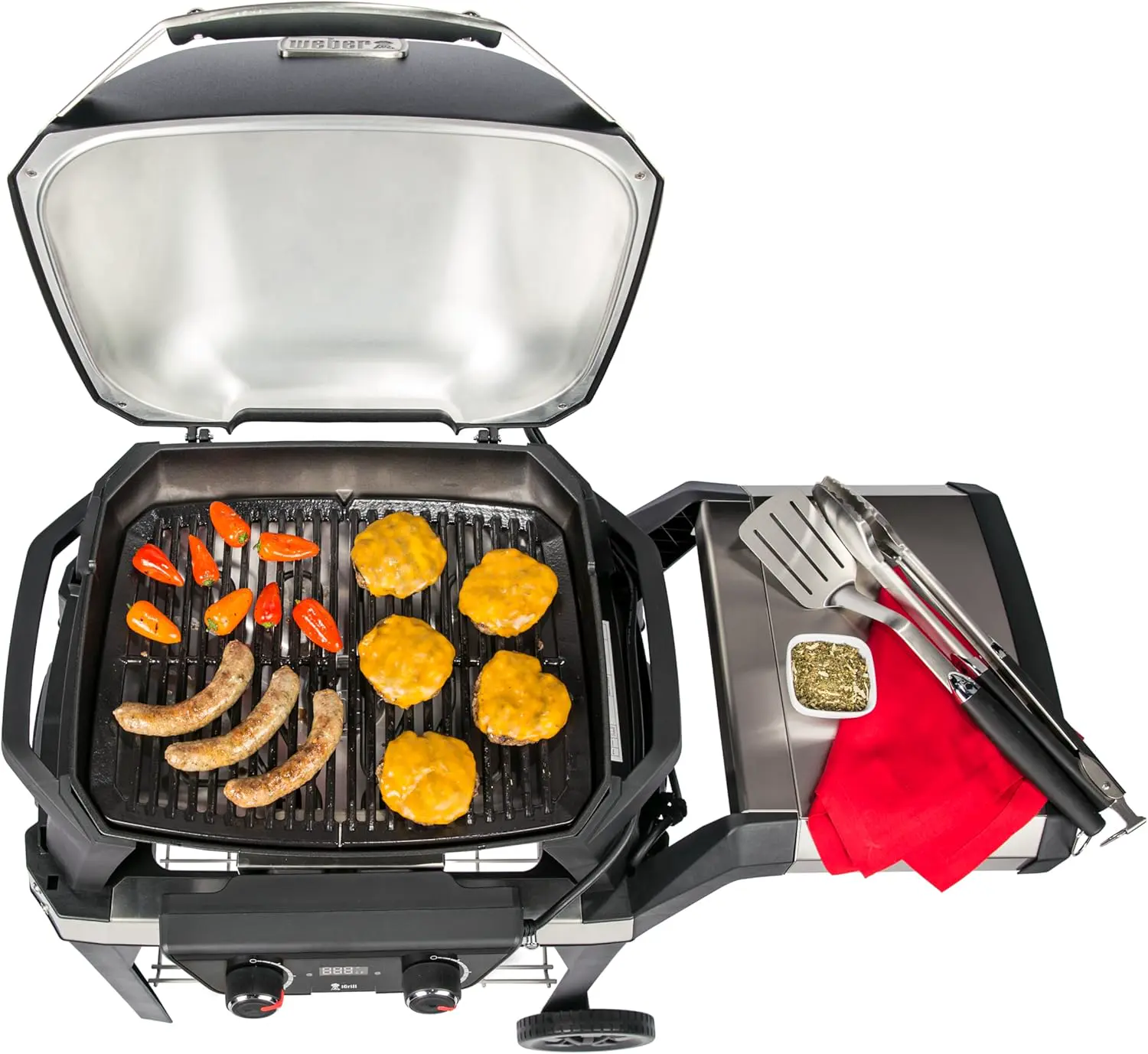 Barbecue weber en acier noir 112 x 65 vue 8