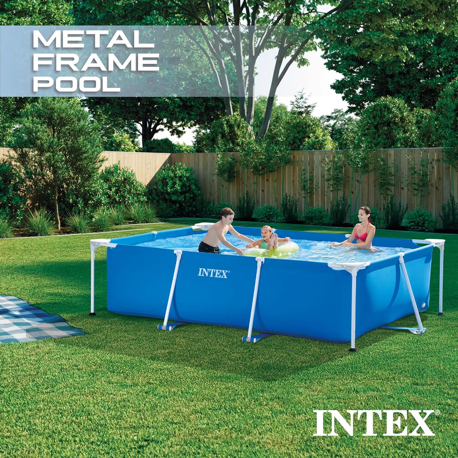 Piscine hors sol en métal vue 3
