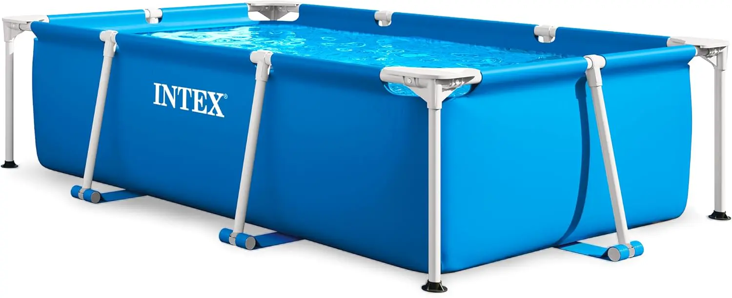 Piscine hors sol en métal bleu 2 m² vue 1