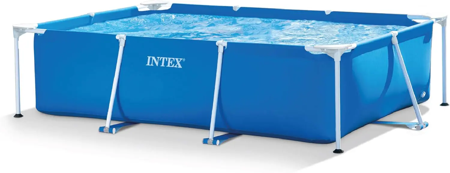 Piscine hors sol en métal bleu 2 m² vue 8