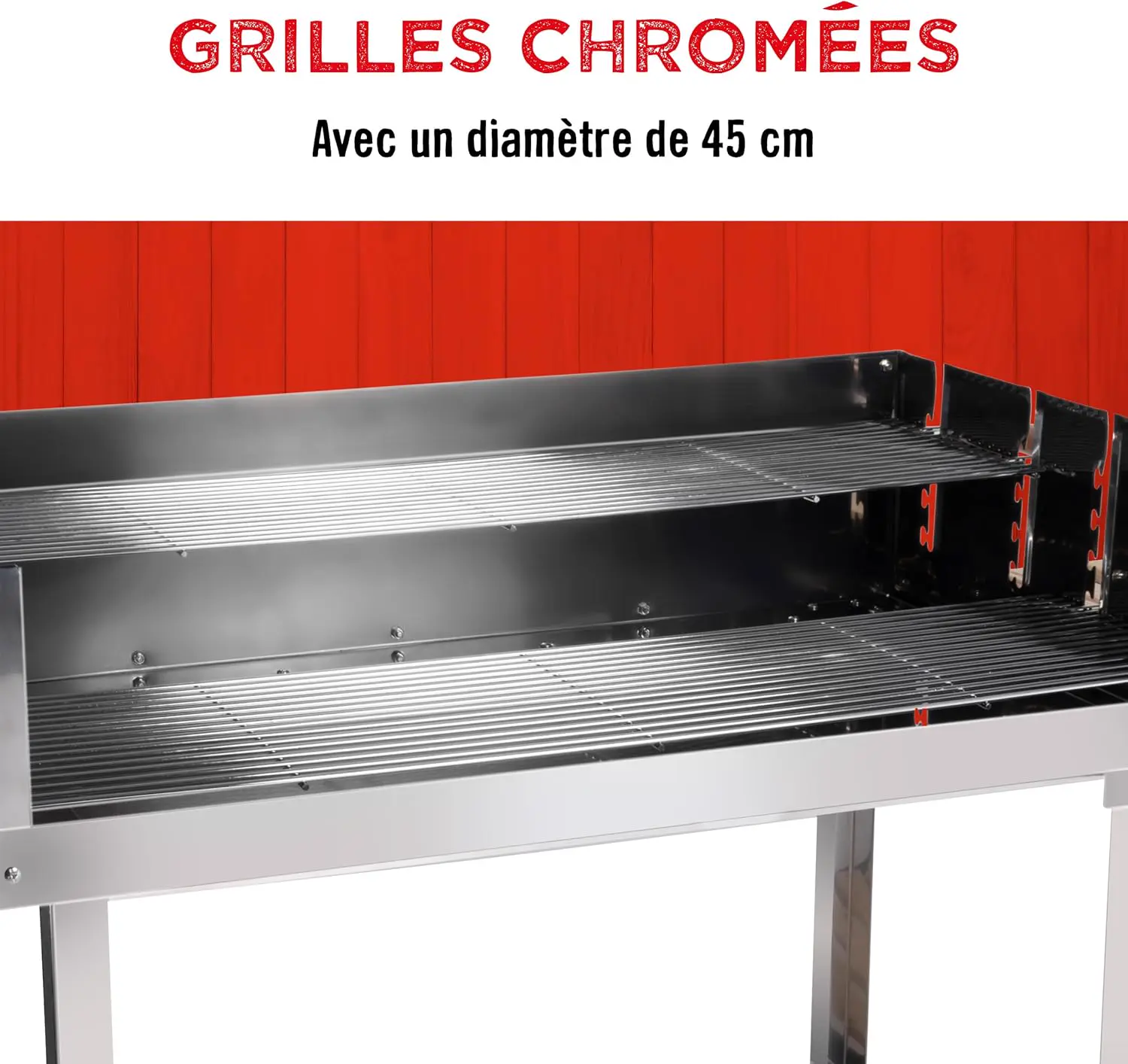 Barbecue à charbon en bois 56 x 85 cm vue 5