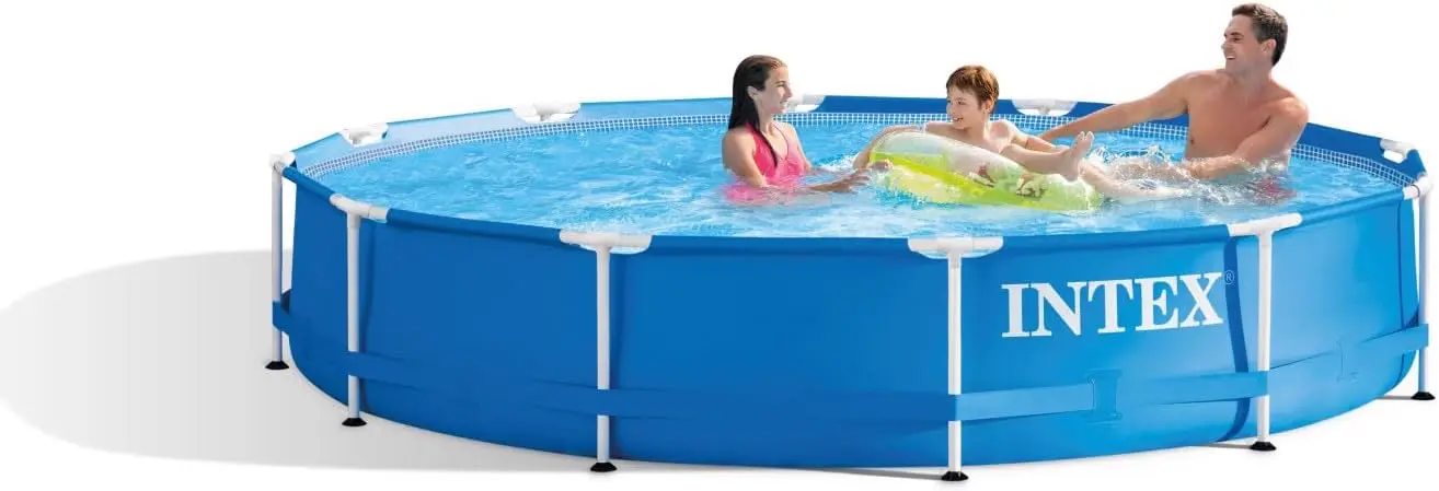 Piscine hors sol en métal bleu 366 x 76 cm vue 3