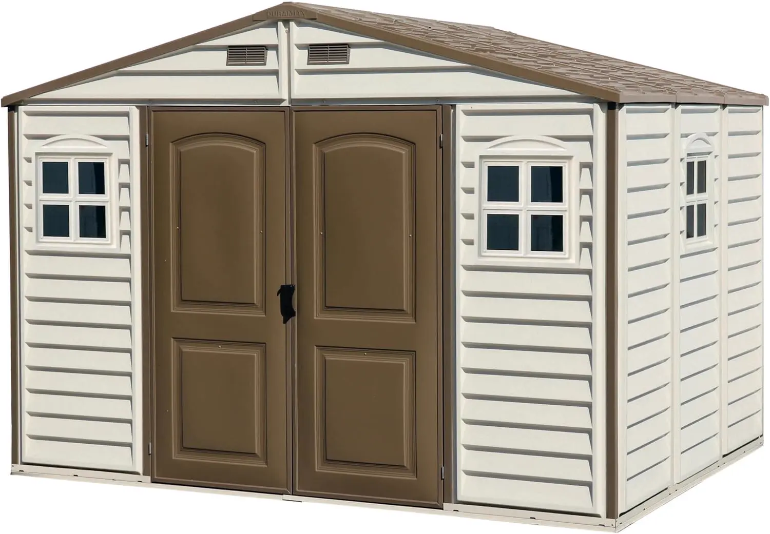 Duramax WoodSide 10 x 8 (7.64 m²) Abri de jardin en plastique avec 3