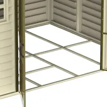 Abri de jardin en résine en métal marron 7,64 m² — contenu détaillé 6