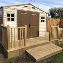 Abri de jardin en résine en métal marron 7,64 m² — contenu détaillé 12