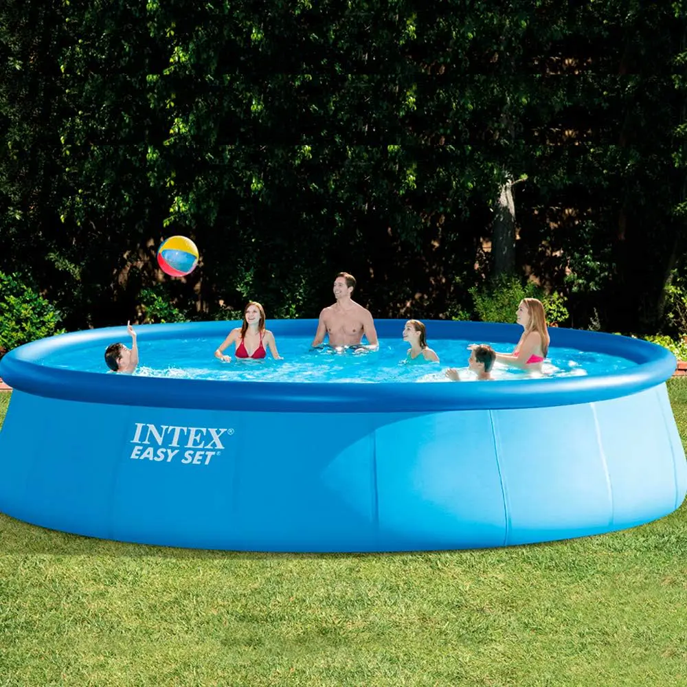 Piscine hors sol bleu 1 m² vue 2