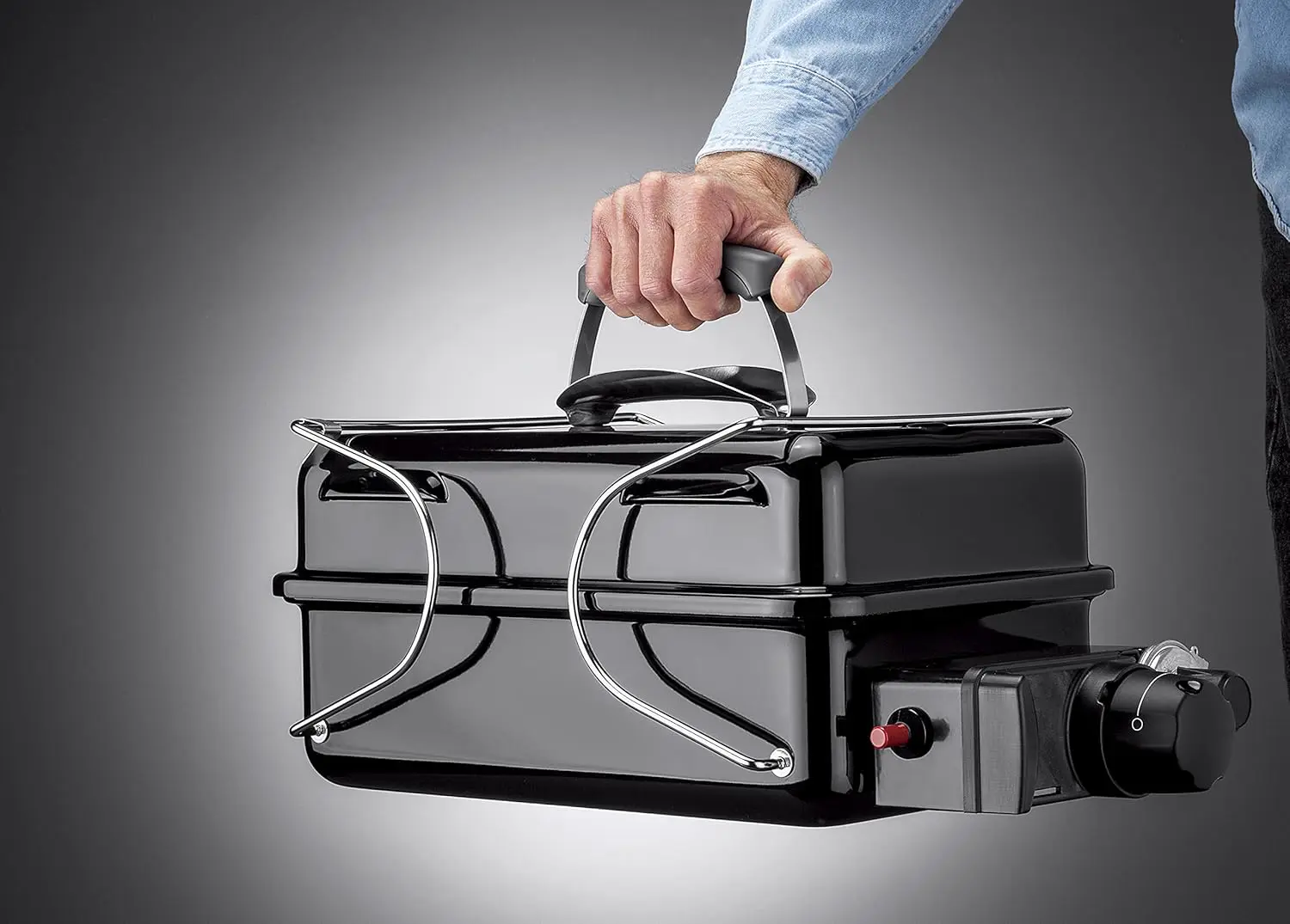 Barbecue weber 4 places en acier noir 42 x 26 cm vue 19