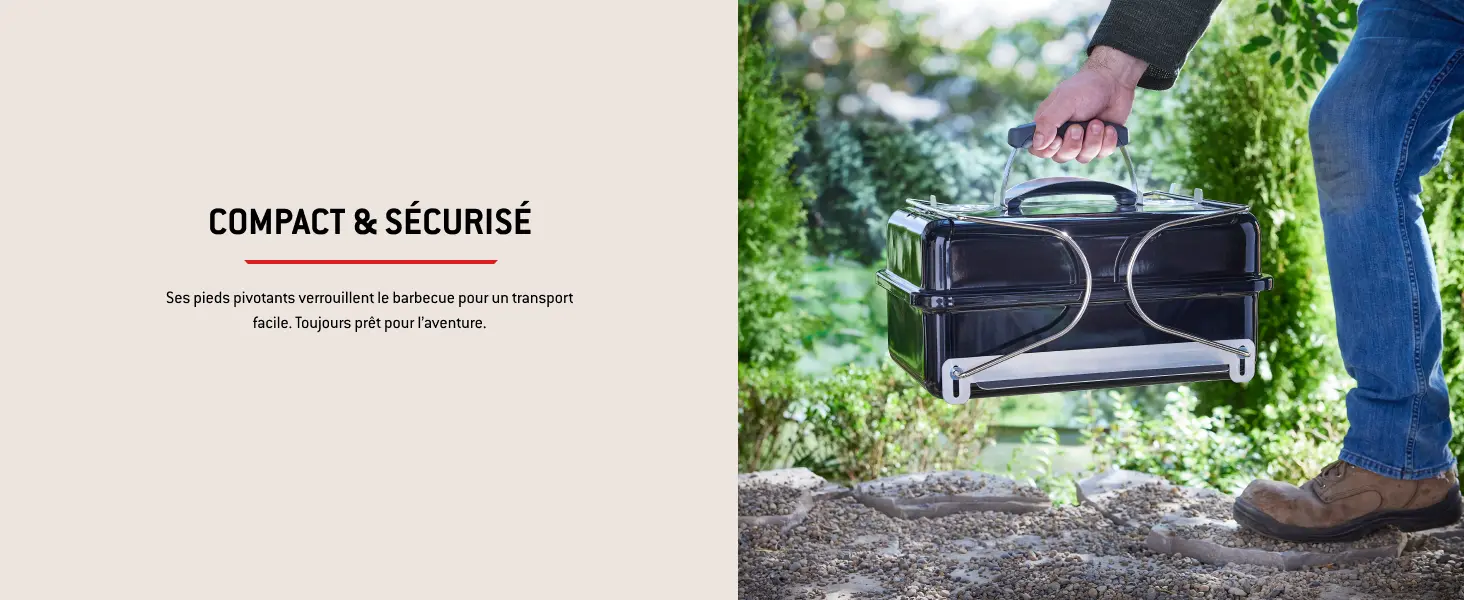 Barbecue weber 4 places en acier noir 42 x 26 cm — contenu détaillé 3