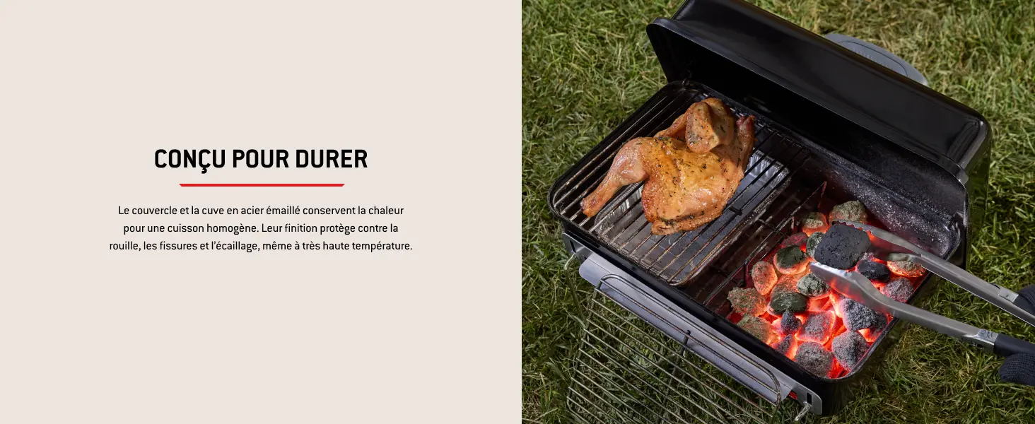 Barbecue weber 4 places en acier noir 42 x 26 cm — contenu détaillé 4