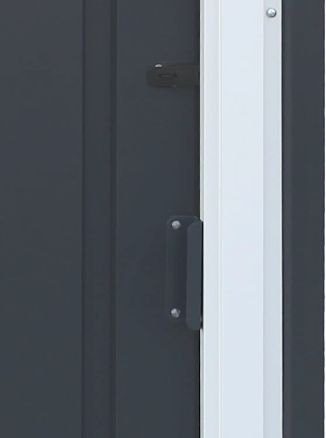Abri de jardin en métal en acier anthracite 1,56 m² vue 8