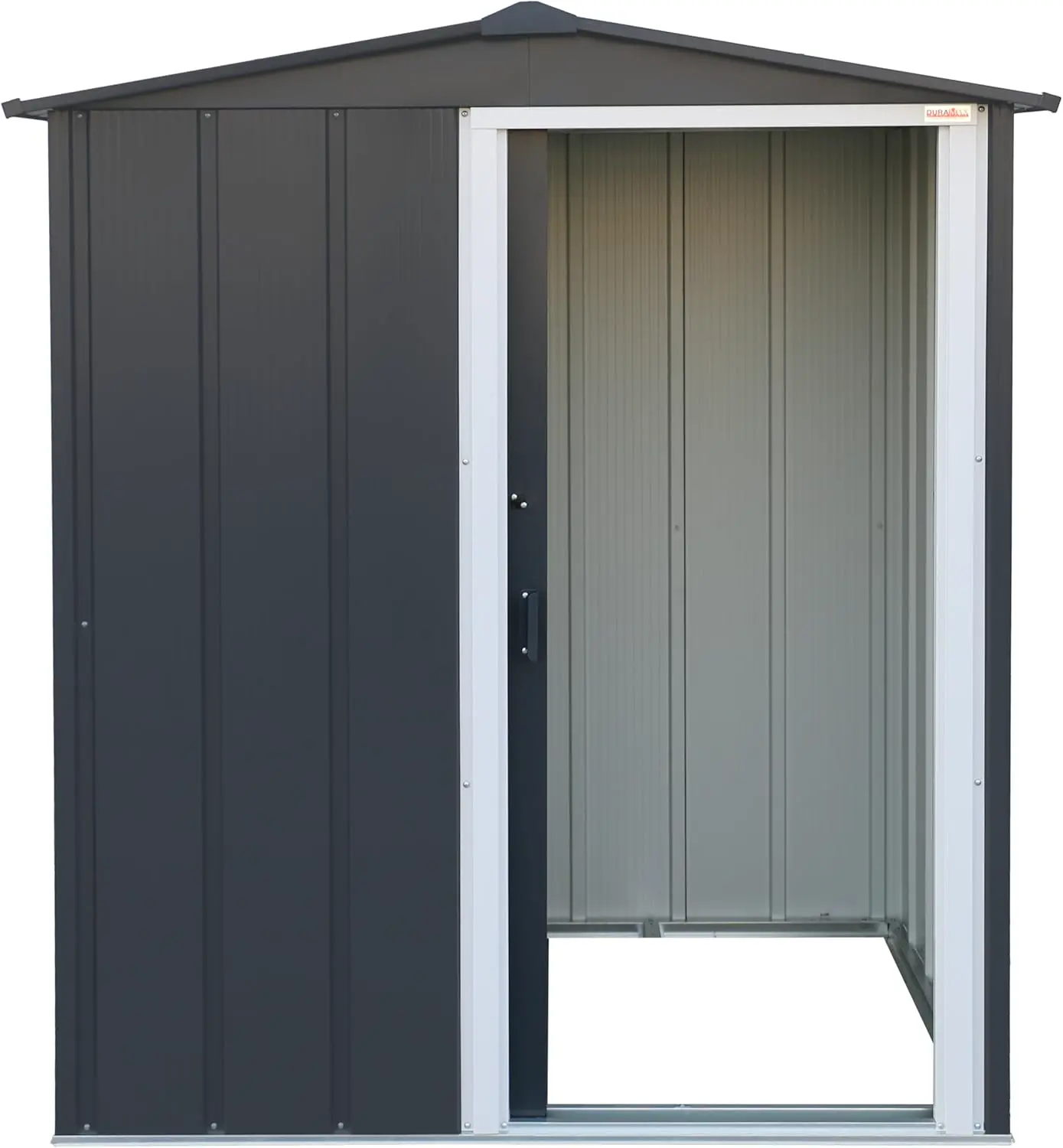 Abri de jardin en métal en acier anthracite 1,56 m² vue 9