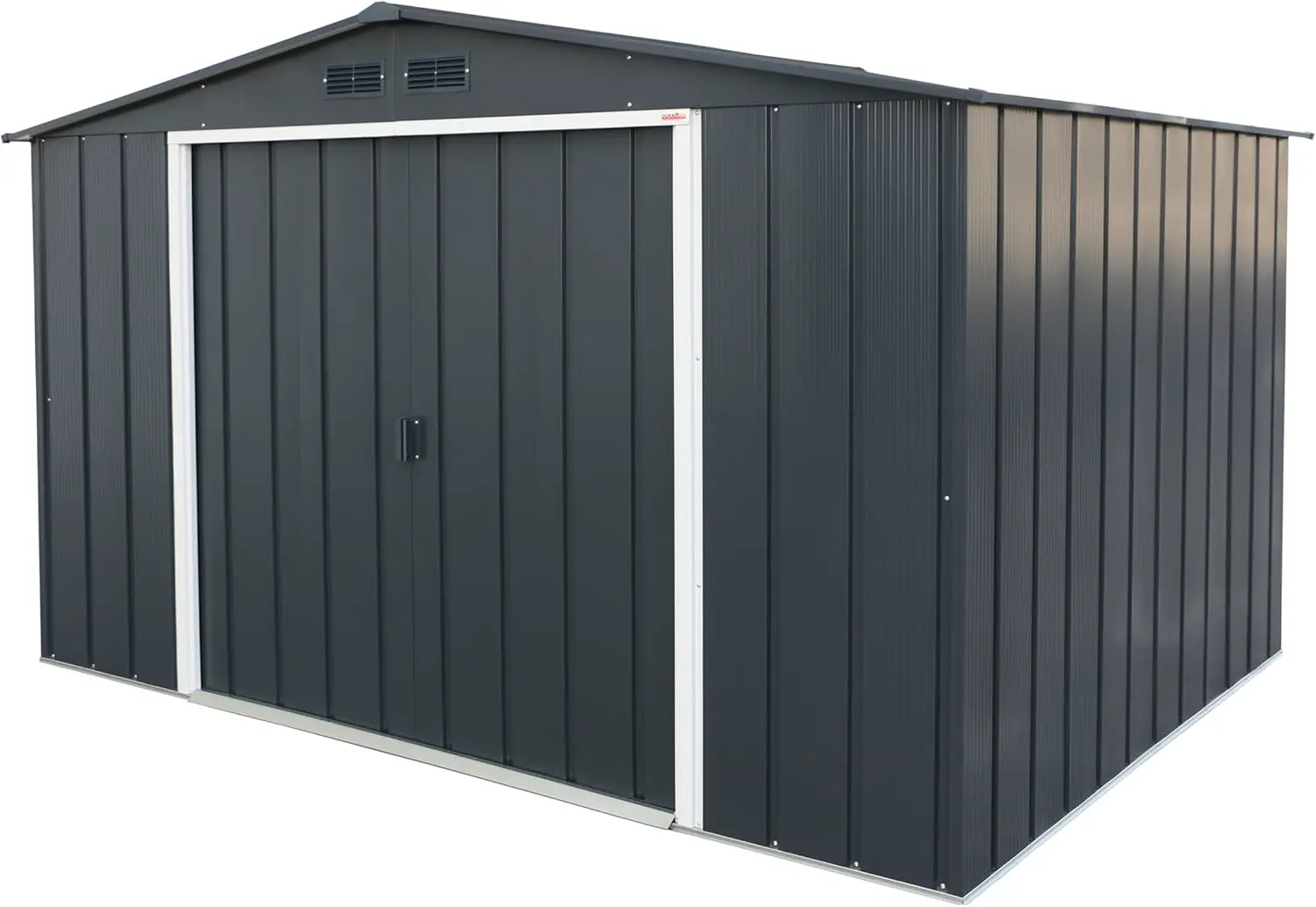 Abri de jardin en métal en métal gris 7,80 m² vue 1