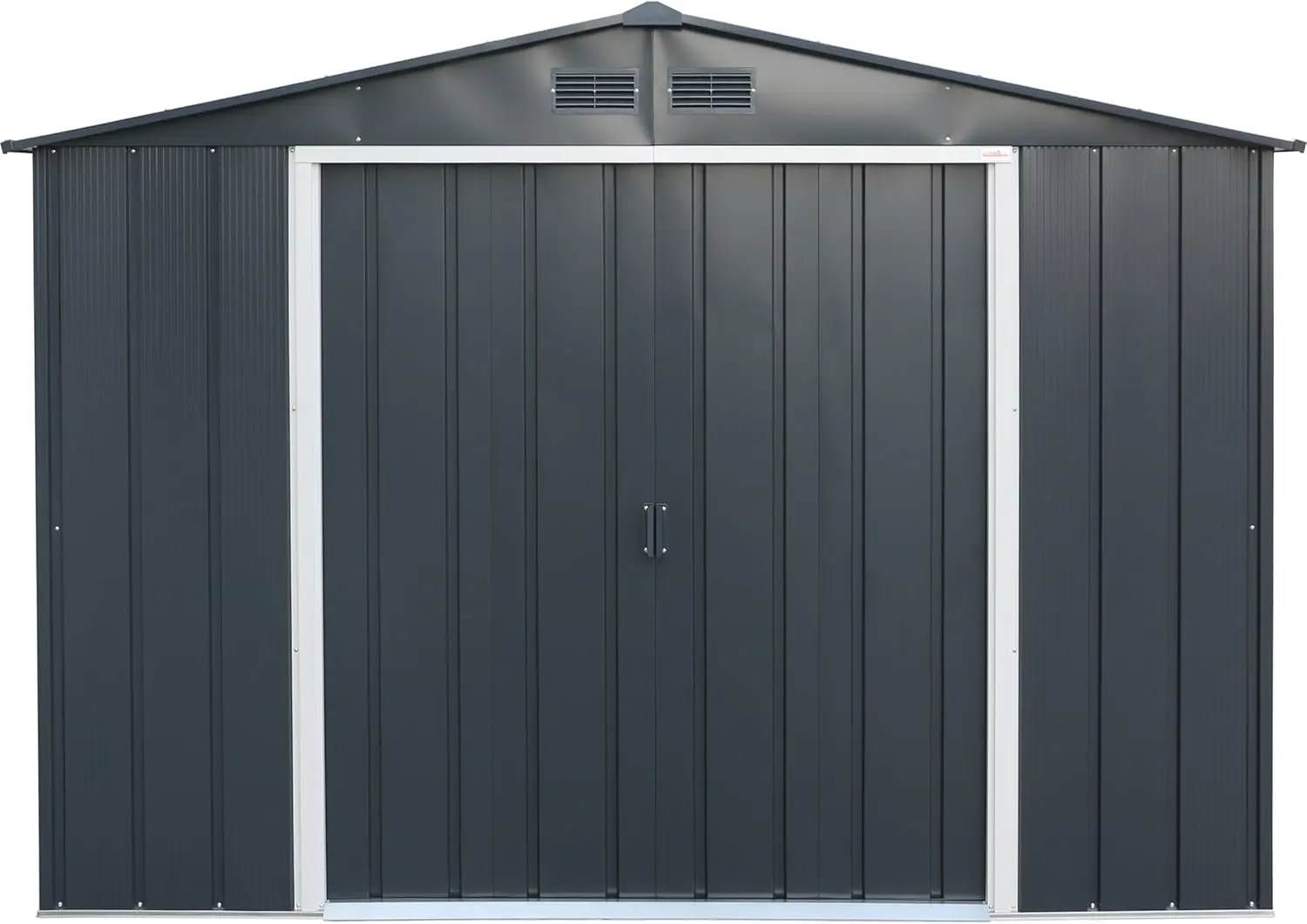 Abri de jardin en métal en métal gris 7,80 m² vue 8