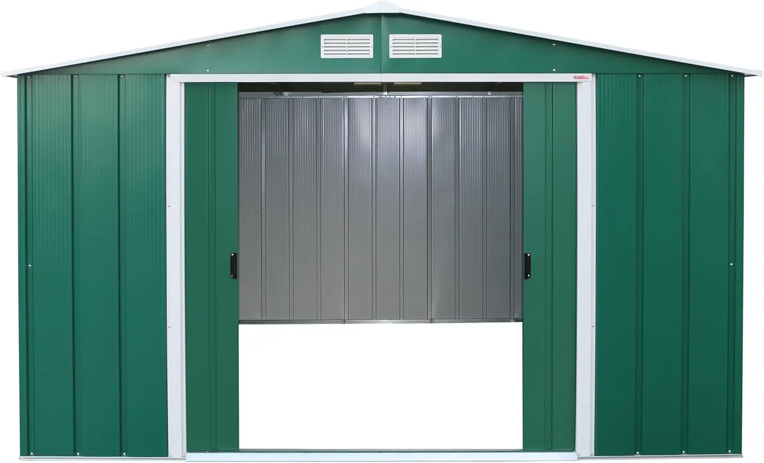 Abri de jardin en métal en acier vert 9,16 m² vue 8