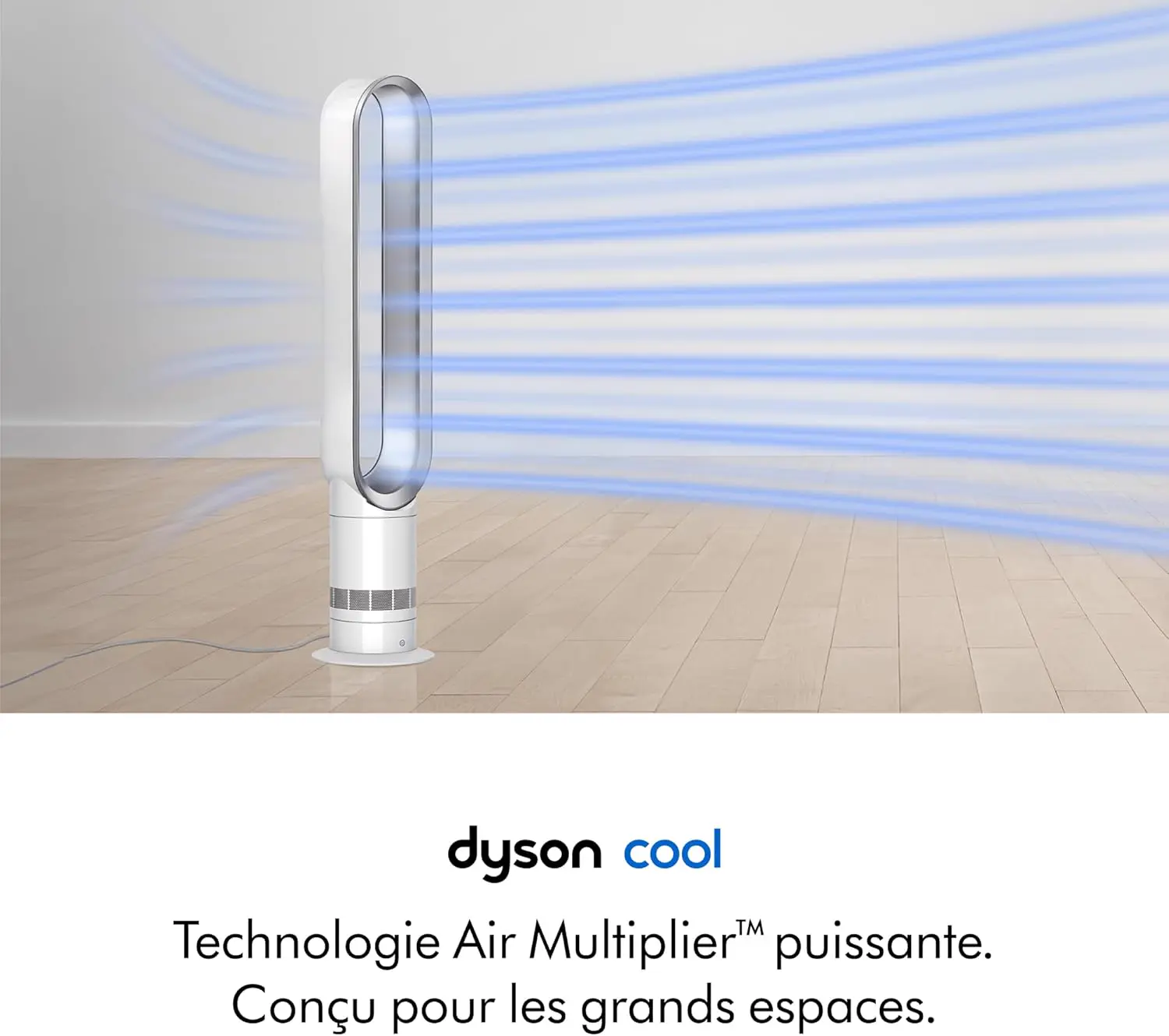 Ventilateur blanc vue 2