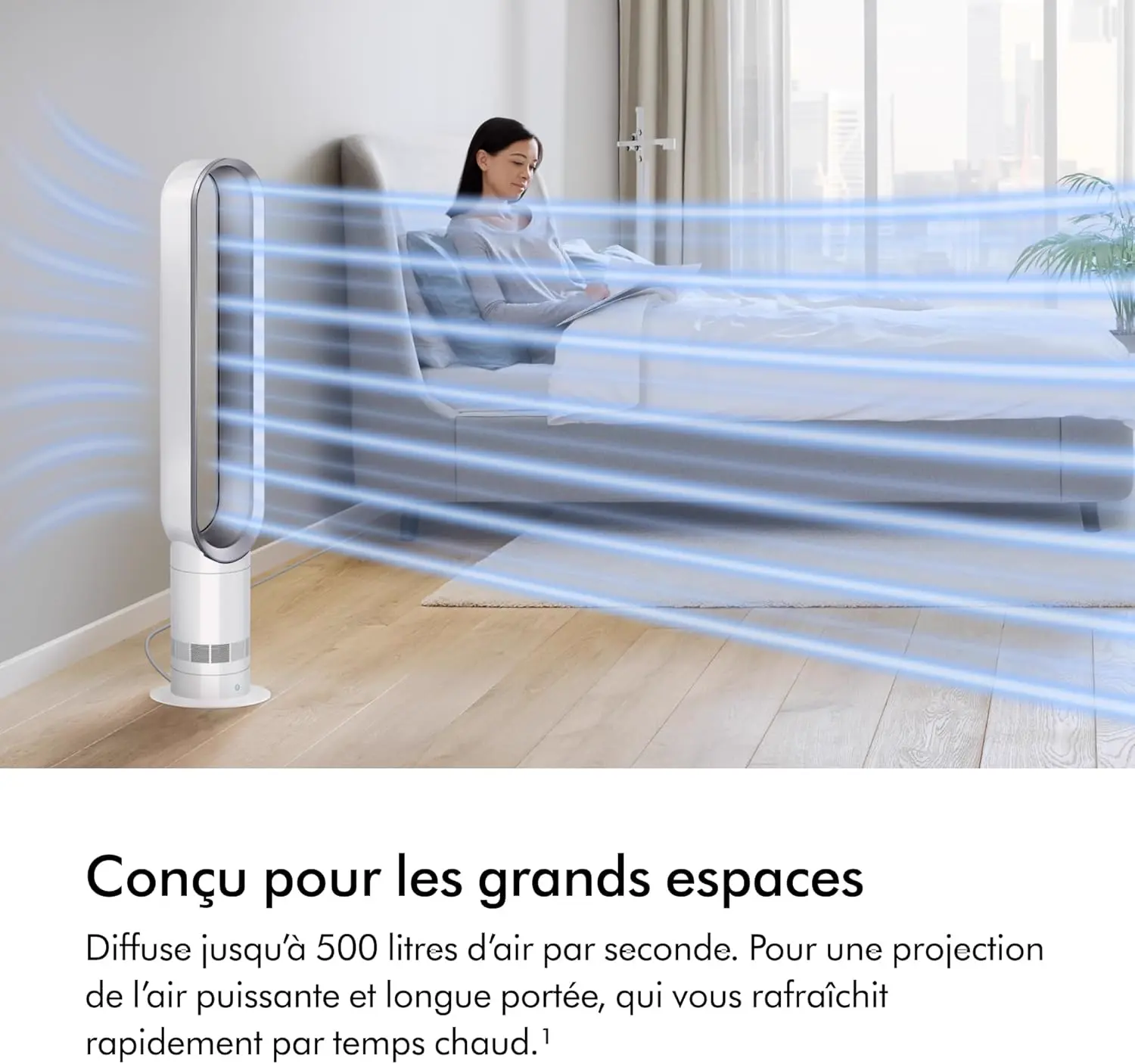 Ventilateur blanc vue 6