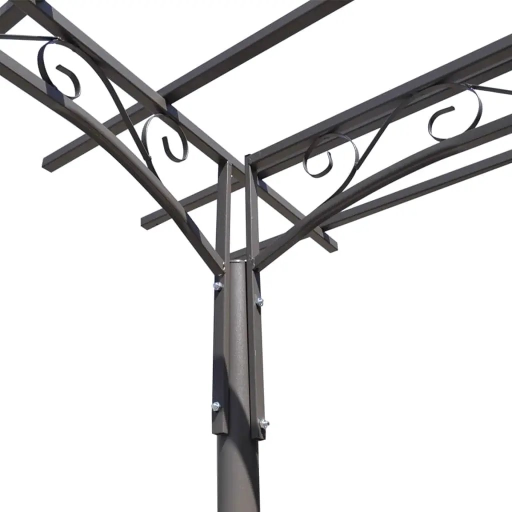 Tonnelle en acier anthracite 190 x 320 cm vue 4