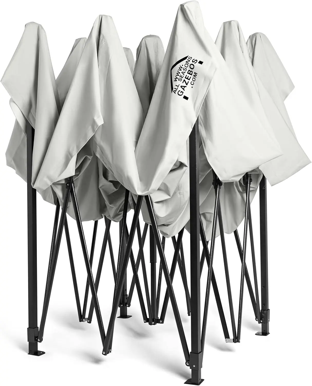 Tonnelle en métal blanc 3x3m vue 5