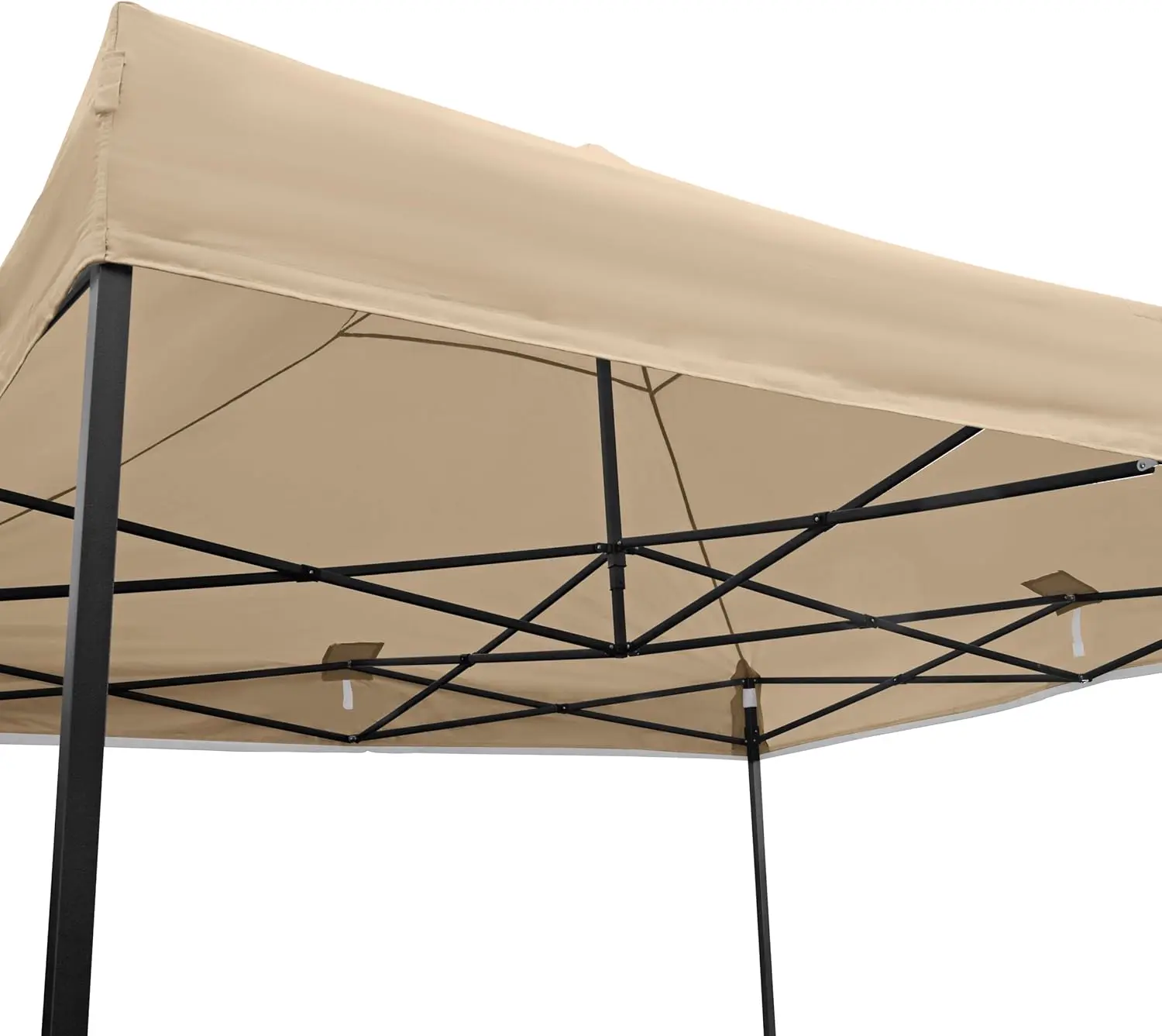 Tonnelle en acier beige 3x3m vue 6