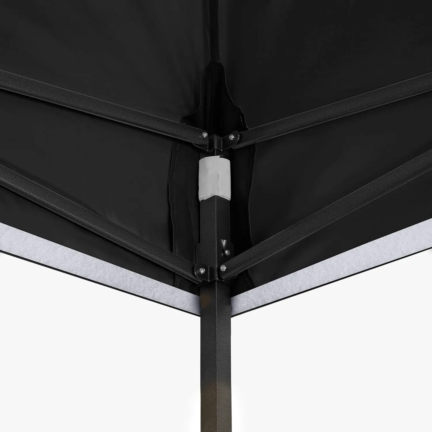 Tonnelle en métal noir 3x3m vue 7