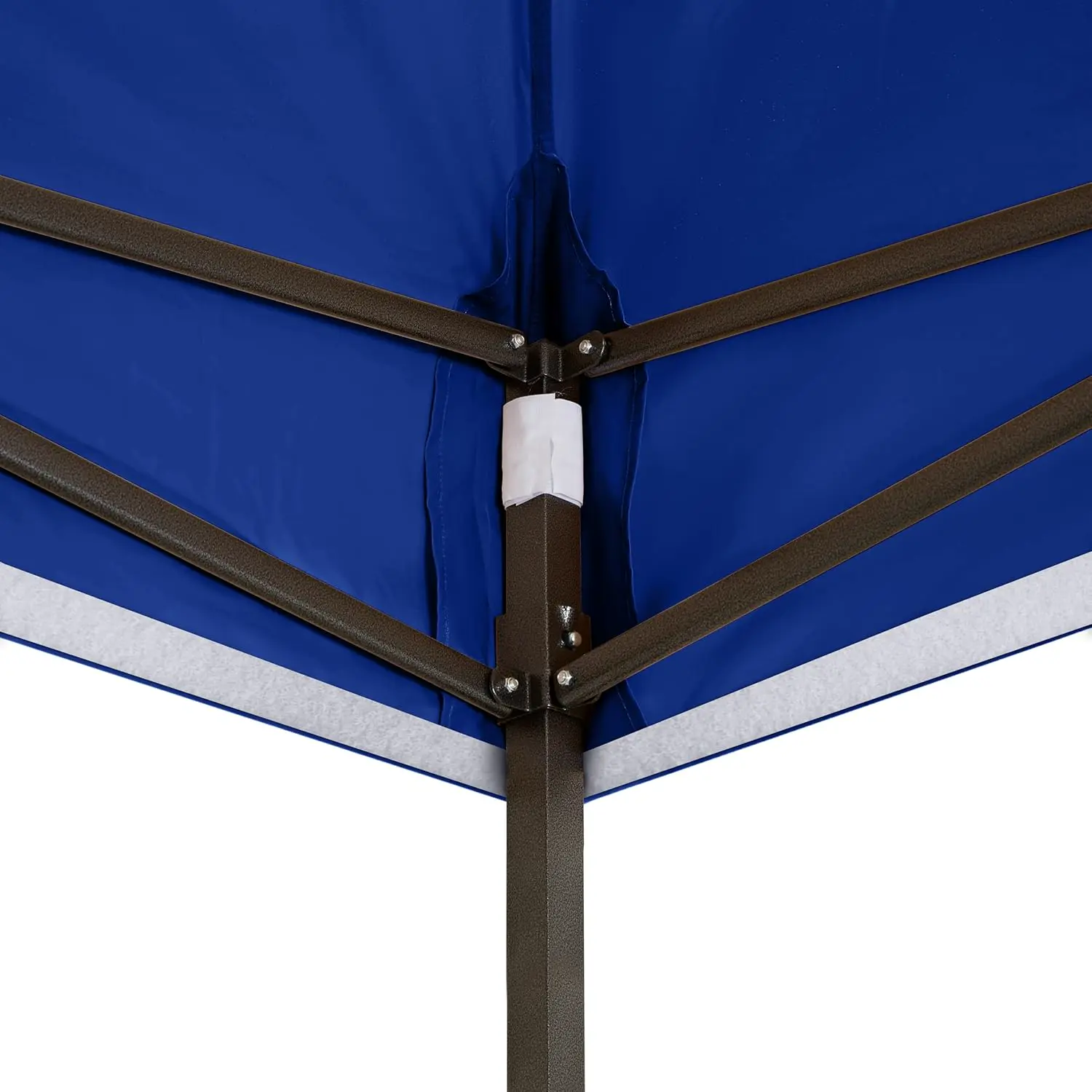 Tonnelle en acier bleu 3x3m vue 4