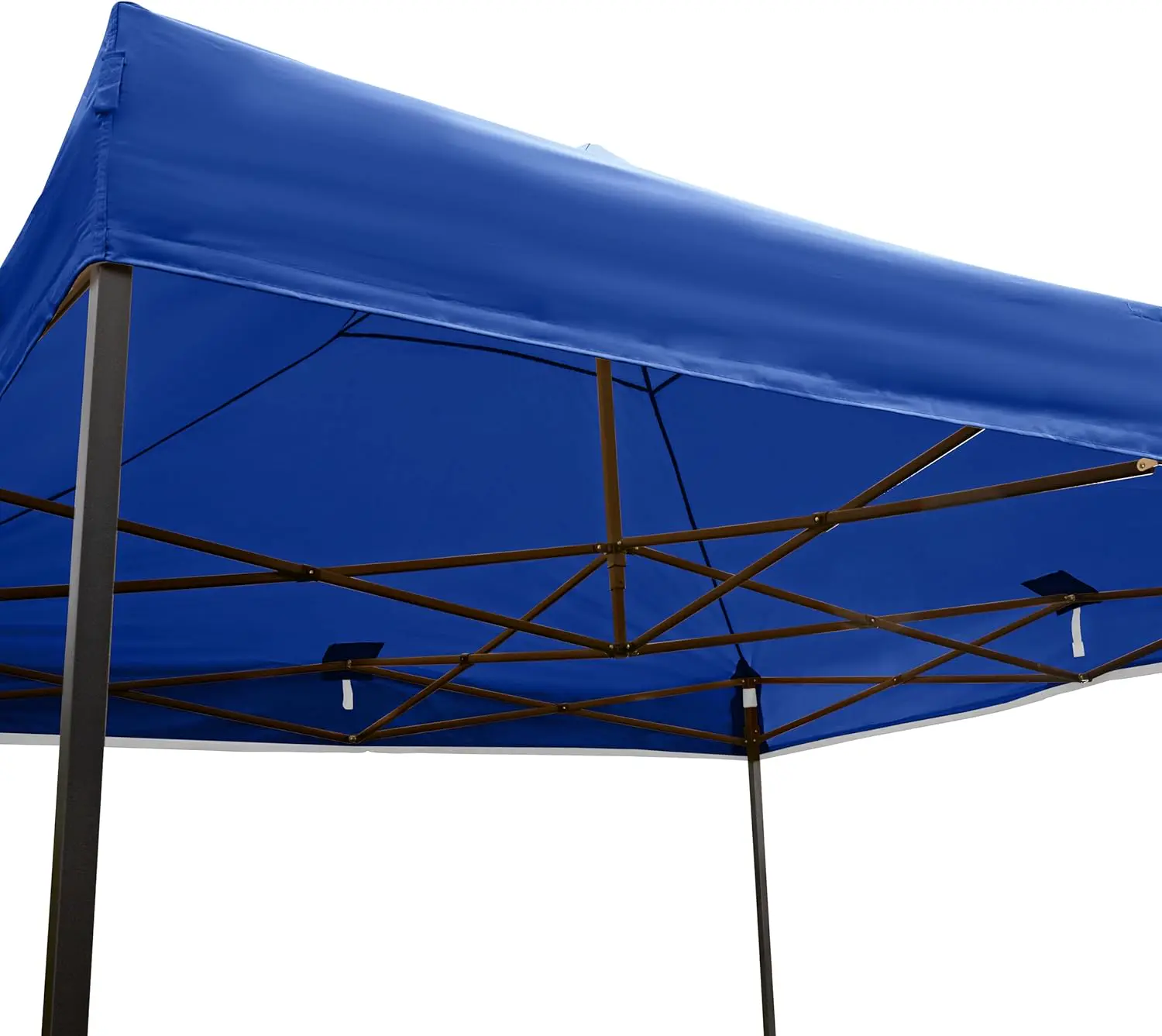 Tonnelle en acier bleu 3x3m vue 6
