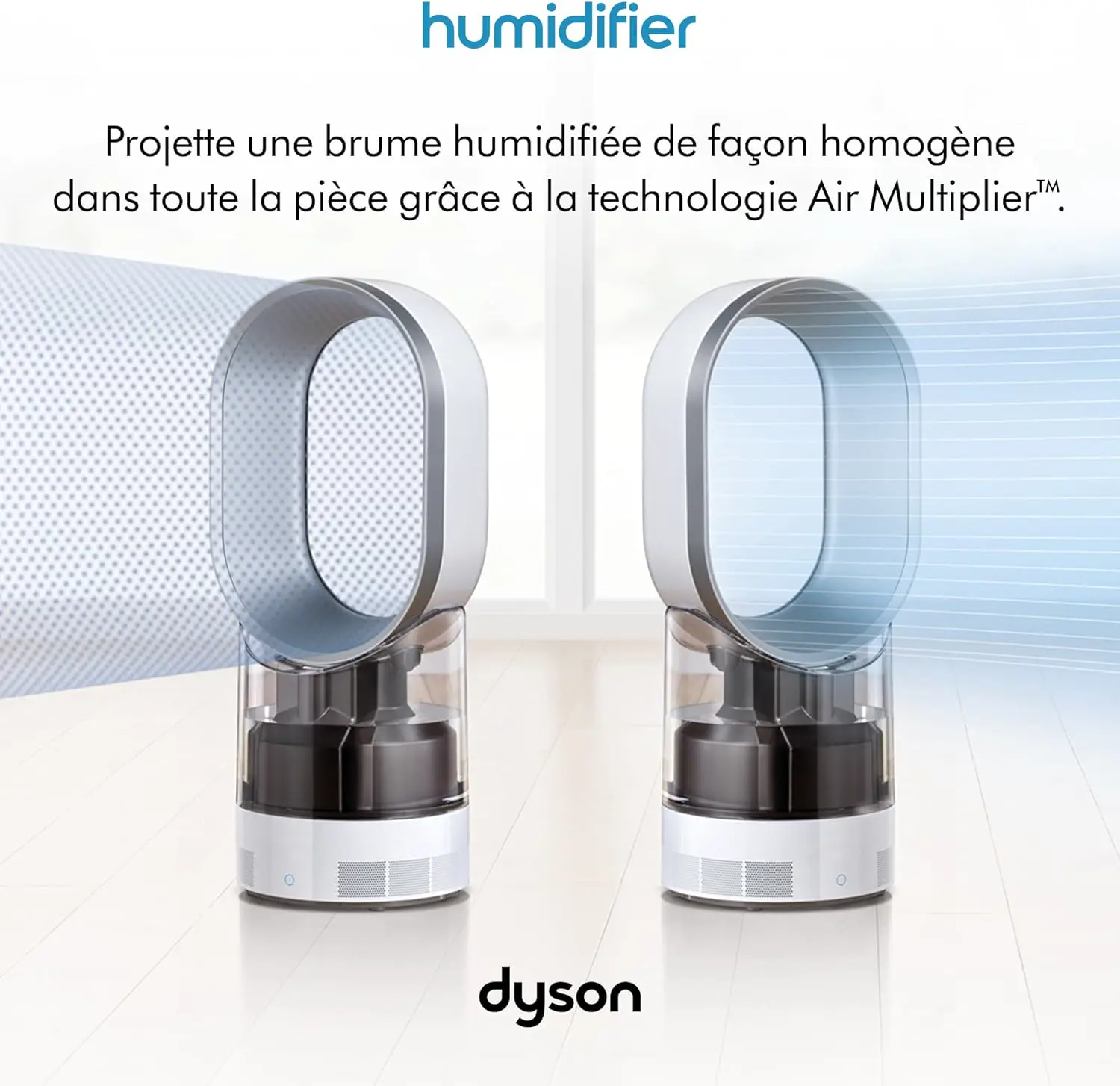 Ventilateur blanc vue 2