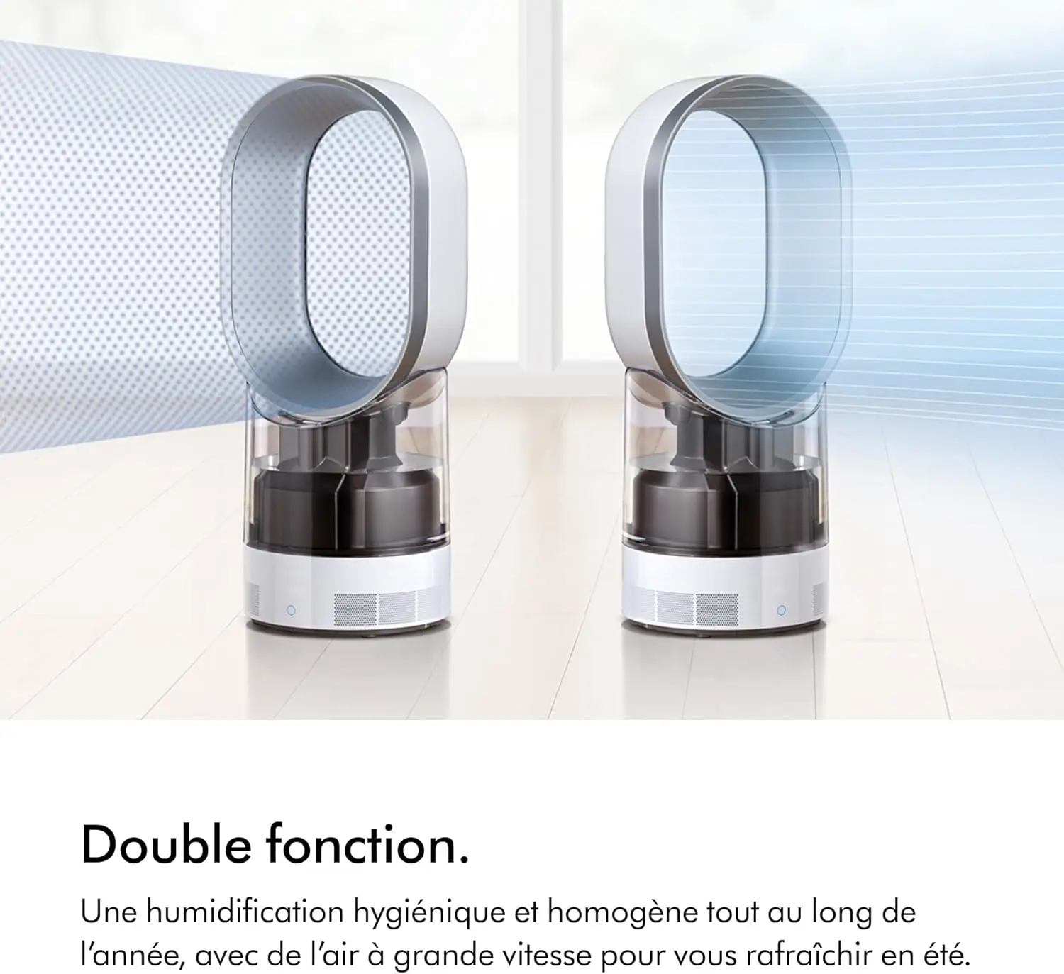 Ventilateur blanc vue 3