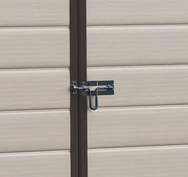 Abri de jardin en résine en résine beige 4,1 m² vue 6