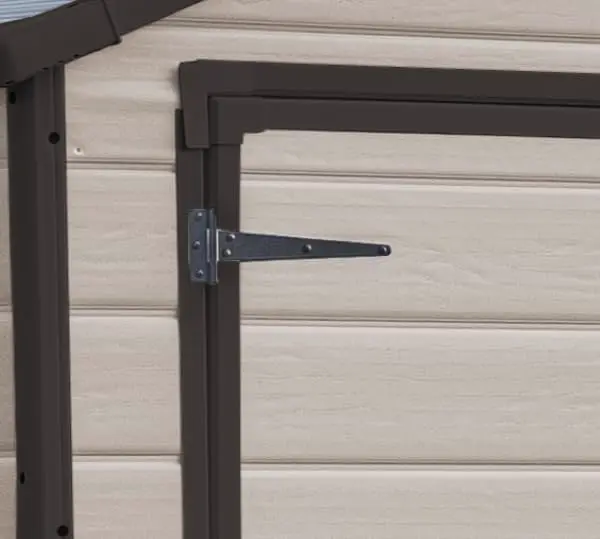 Abri de jardin en résine en bois beige 2,5 m² vue 6