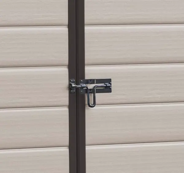 Abri de jardin en résine en bois beige 2,5 m² vue 7