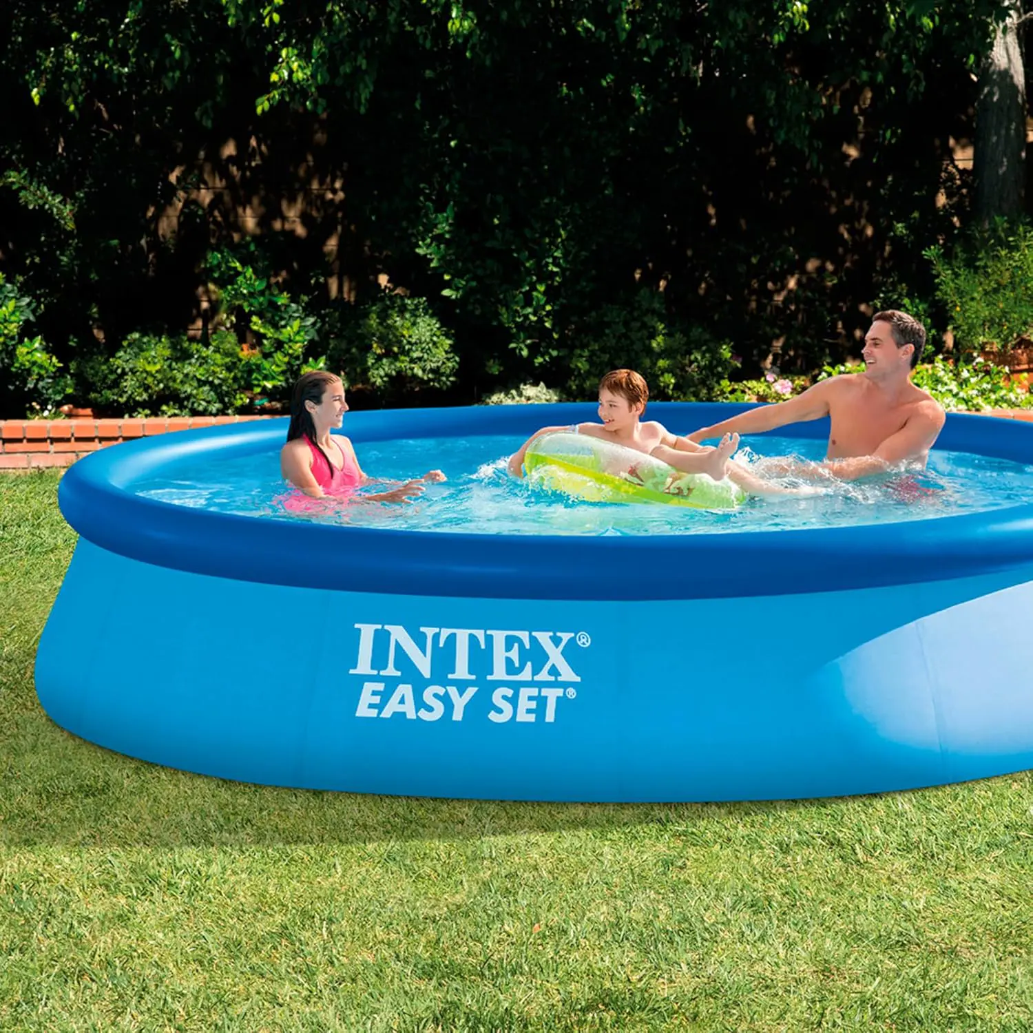 Piscine hors sol bleu 3,96 x 0,84 m vue 2
