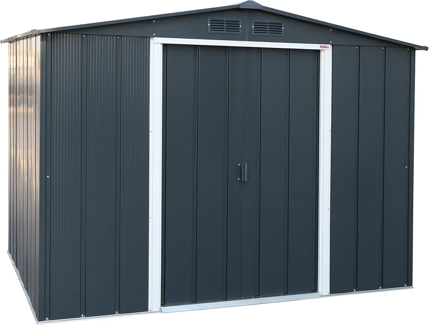 Abri de jardin en métal en métal anthracite 4,77 m² vue 1
