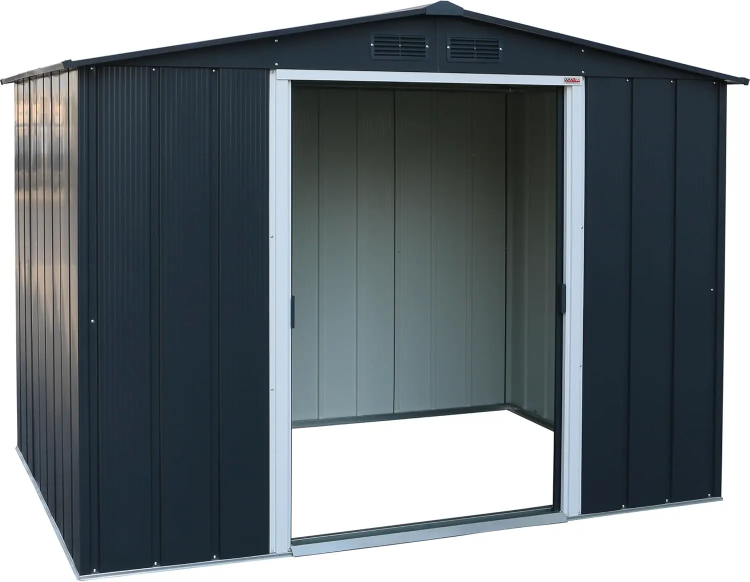 Abri de jardin en métal en métal anthracite 4,77 m² vue 6