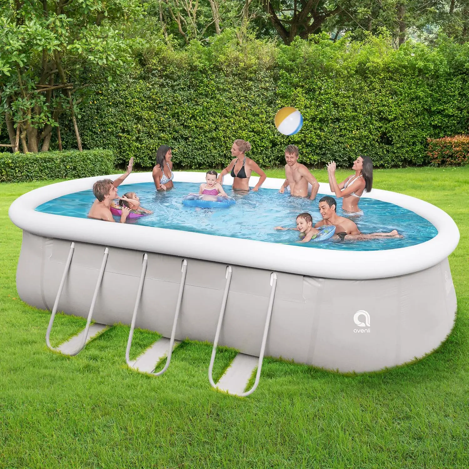 Avenli Piscine autoportante Ovale avec Structure