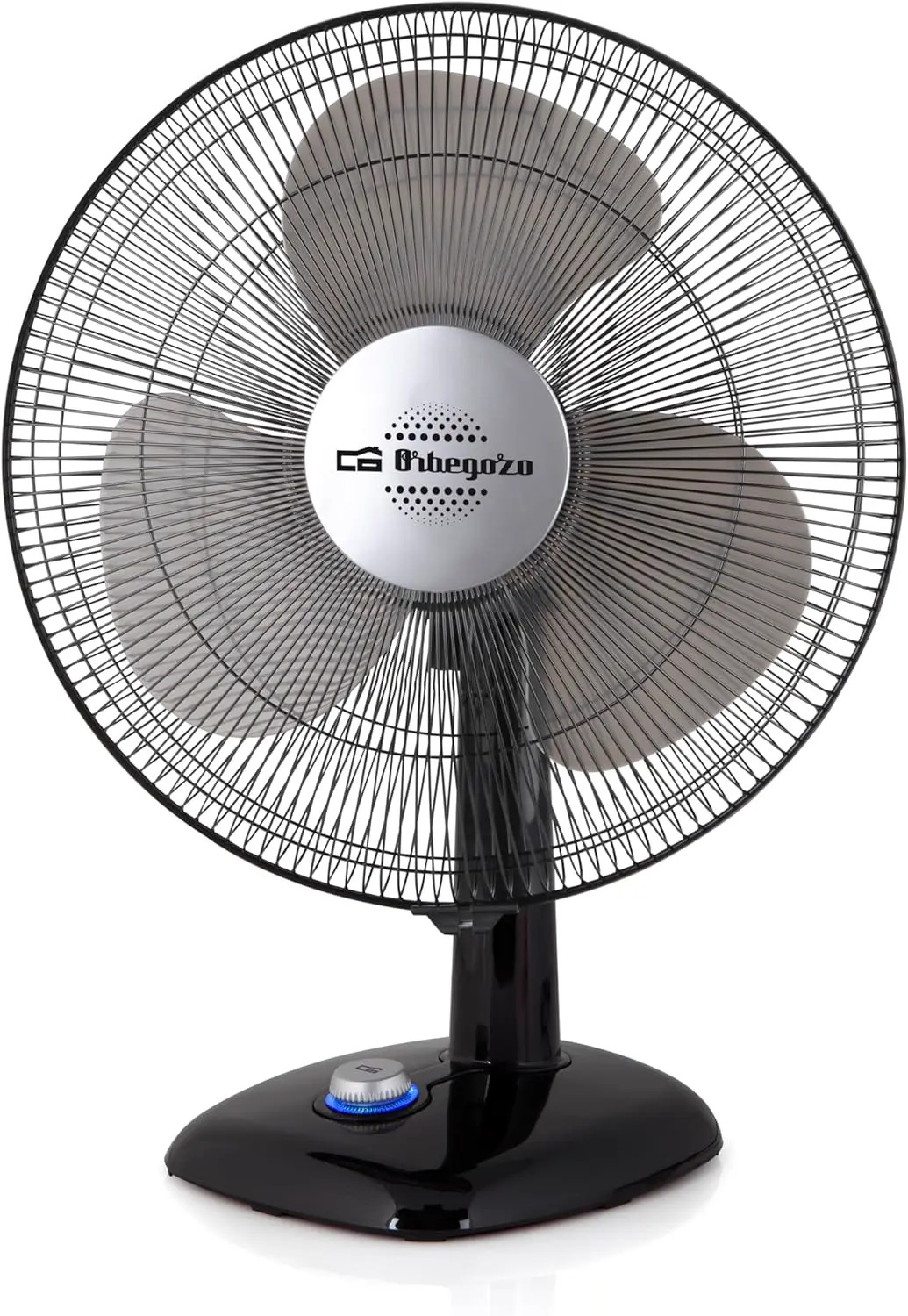 Ventilateur en métal noir vue 3