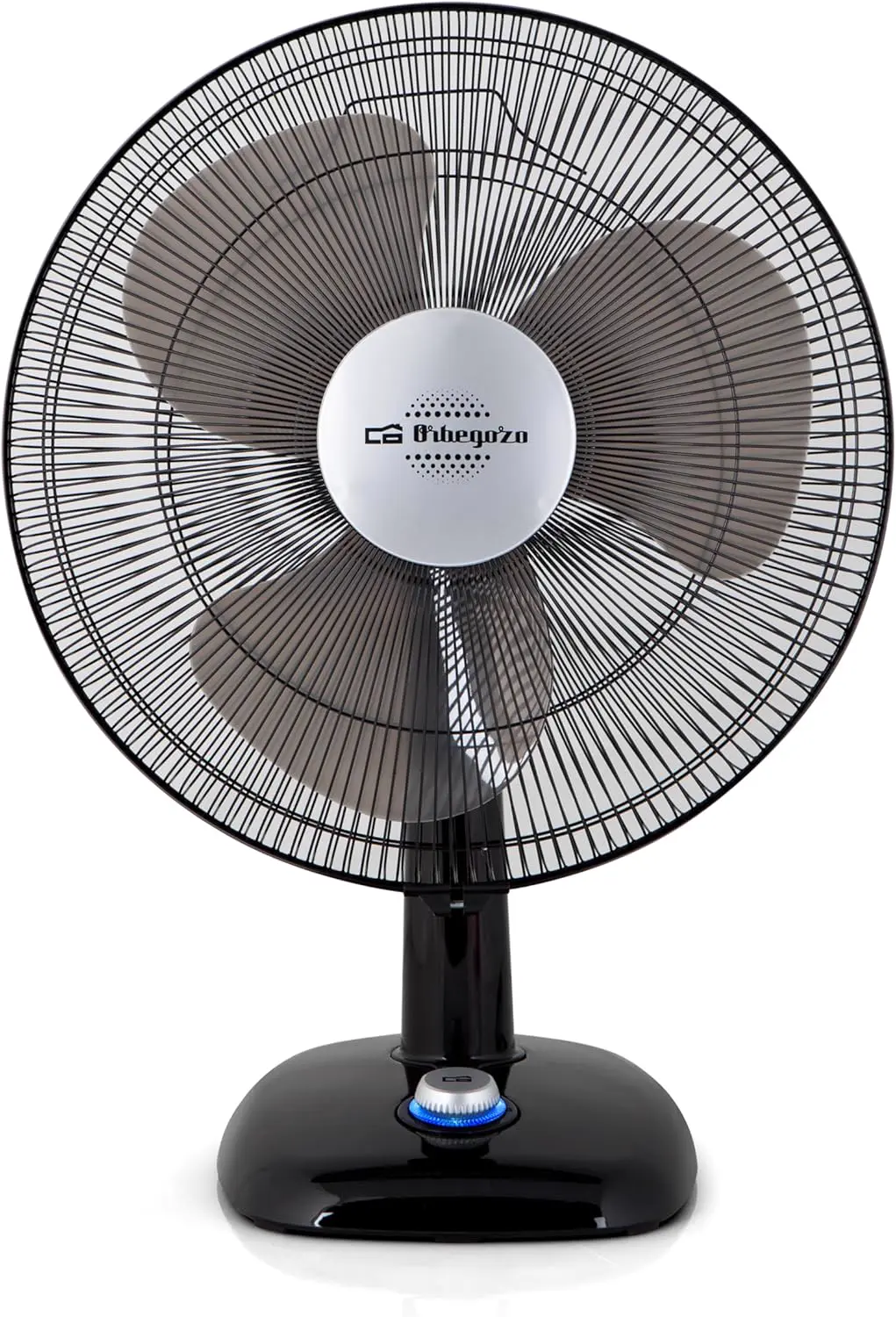 Ventilateur en métal noir vue 2
