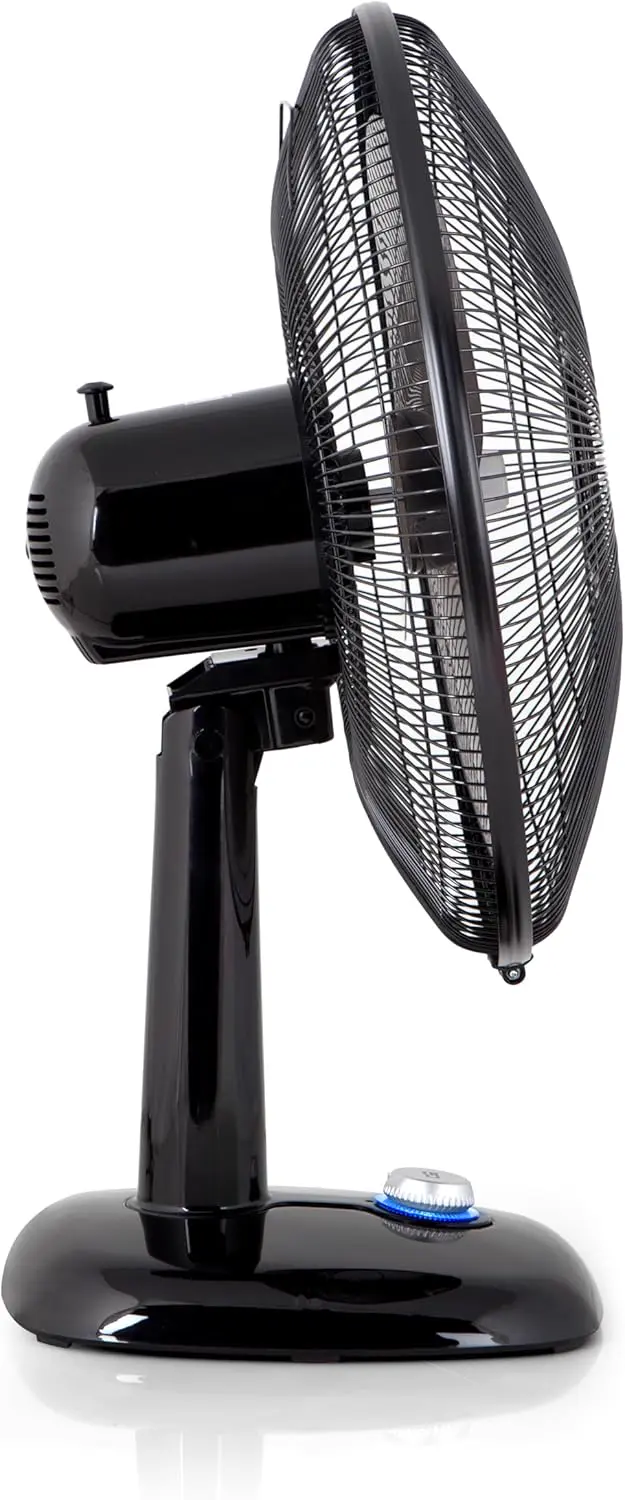 Ventilateur en métal noir vue 4