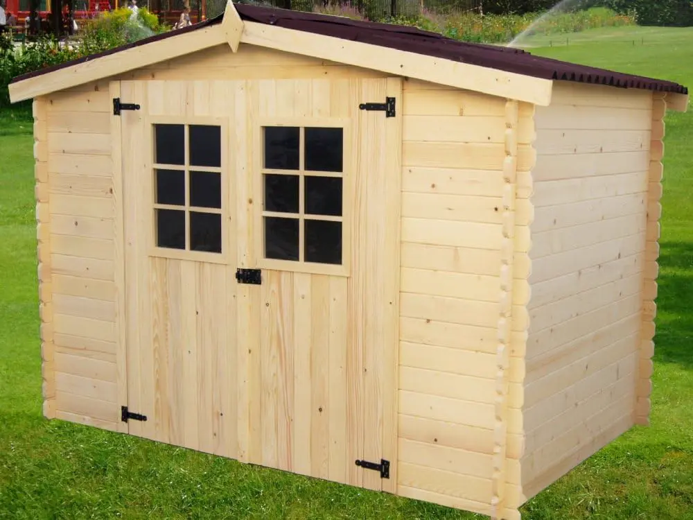 Abri de jardin en bois en bois 5,83 m² vue 2