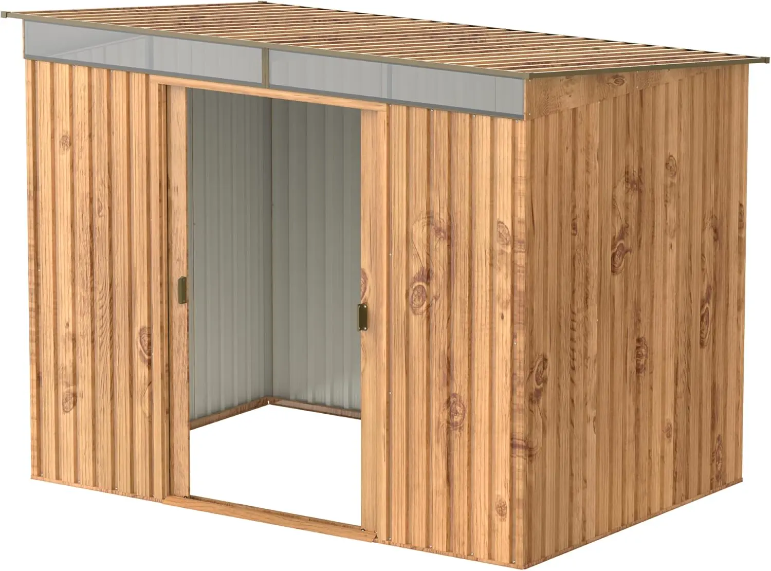Abri de jardin en bois en métal 8 x 6 vue 6