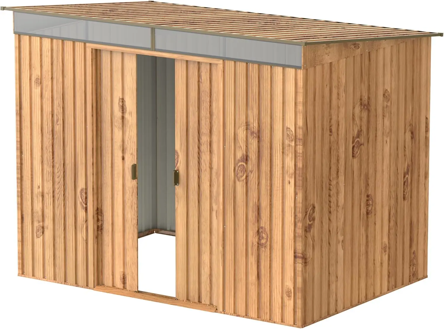 Abri de jardin en bois en métal 8 x 6 vue 7