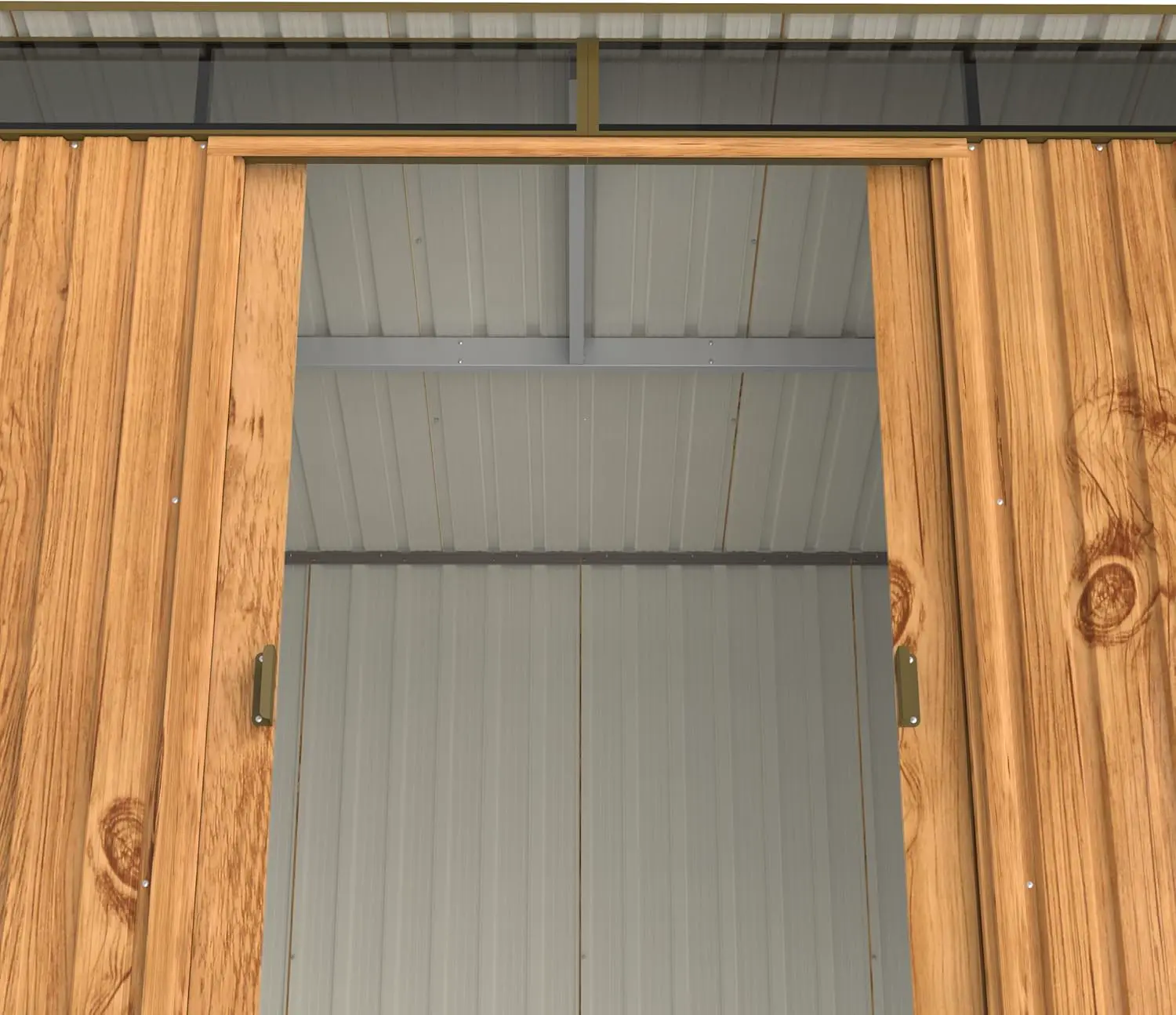 Abri de jardin en bois en métal 8 x 6 vue 9