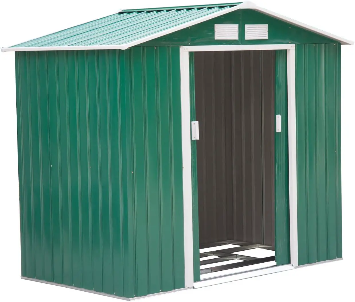 Outsunny Abri de Jardin en métal 2,77 m² cabane de Jardin 213 x 130 x