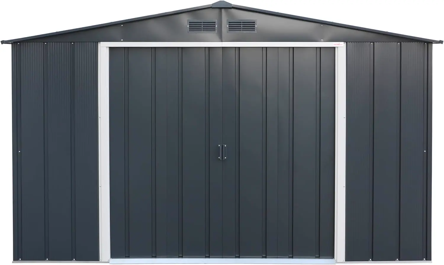 Abri de jardin en métal en acier anthracite 9,16 m² vue 8