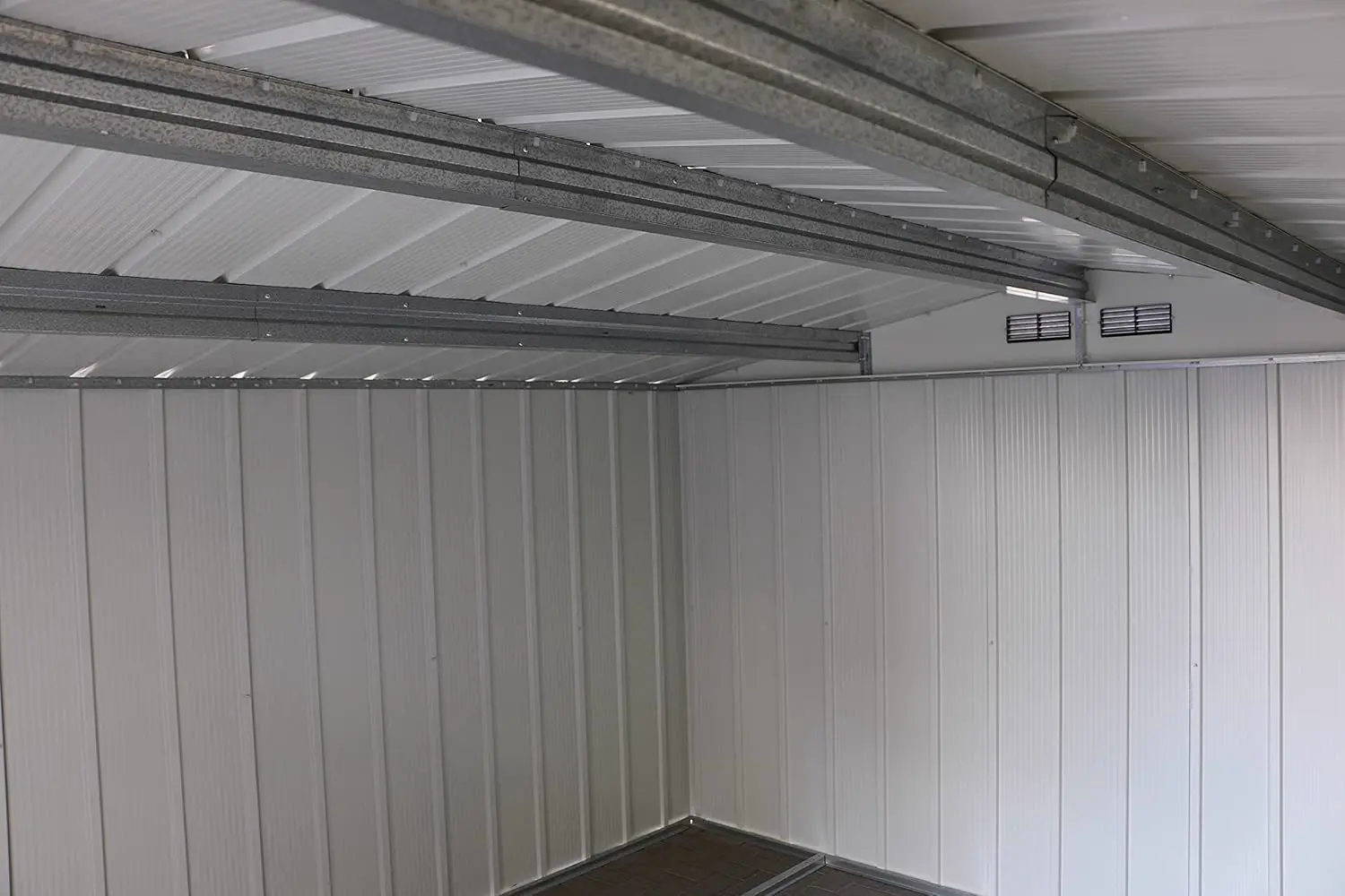 Abri de jardin en métal en acier anthracite 9,16 m² vue 13