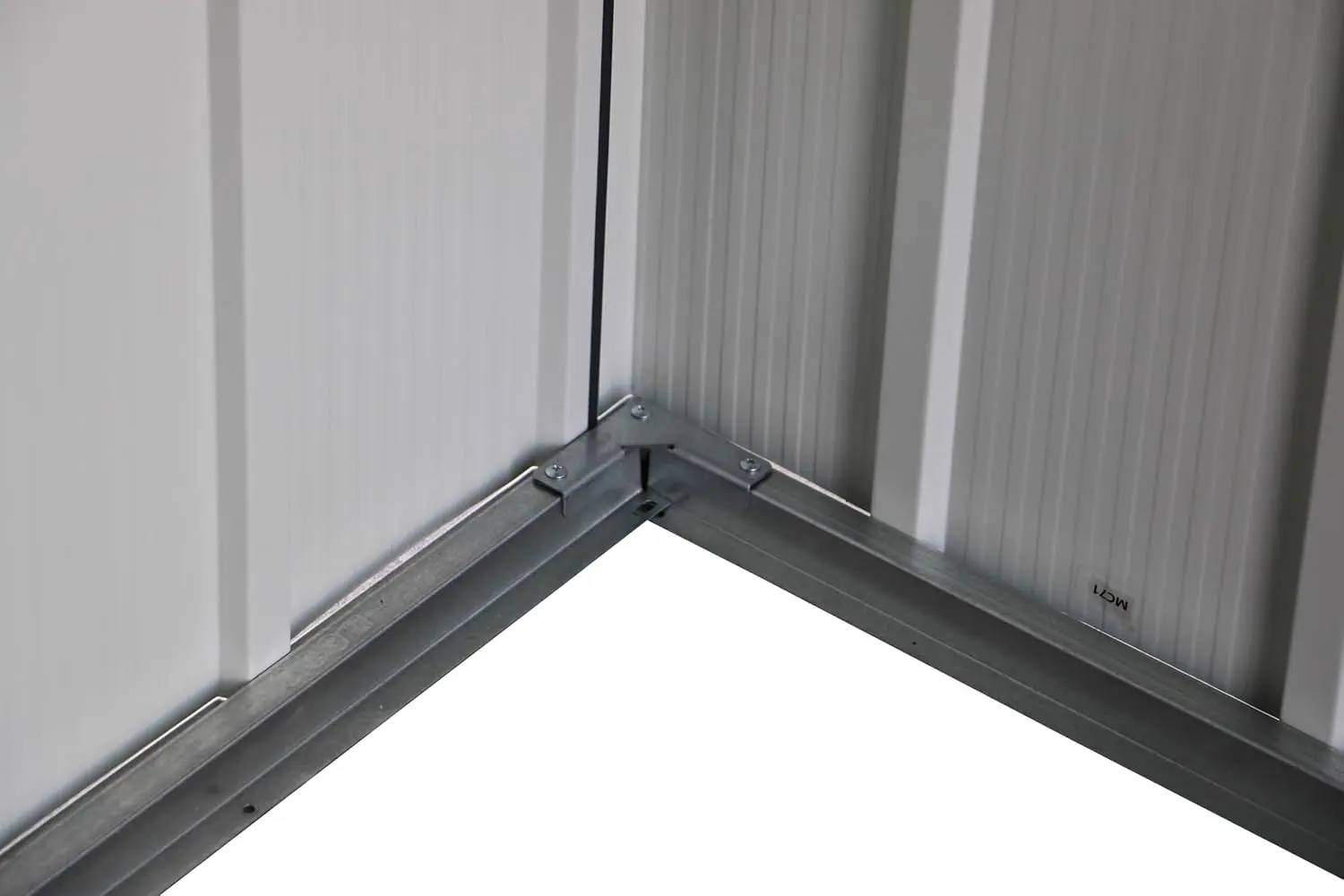 Abri de jardin en métal en acier anthracite 9,16 m² vue 16