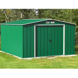 Abri de jardin en métal en acier anthracite 9,16 m² — contenu détaillé 3