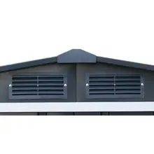 Abri de jardin en métal en acier anthracite 9,16 m² — contenu détaillé 7