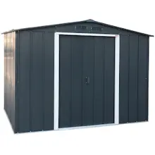 Abri de jardin en métal en acier anthracite 9,16 m² — contenu détaillé 13