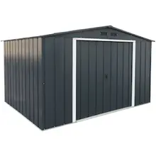 Abri de jardin en métal en acier anthracite 9,16 m² — contenu détaillé 15